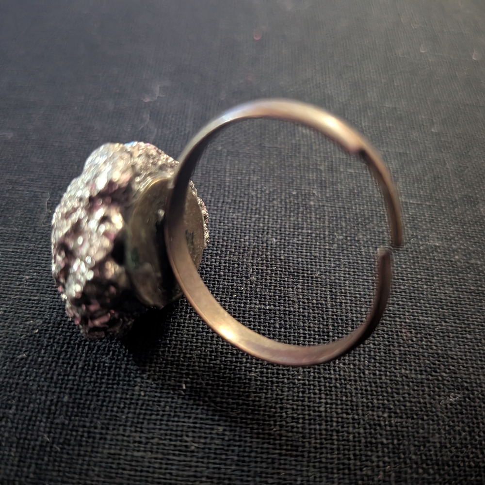 Edgy Pyrite Women's Ring - Picture 2 of 3